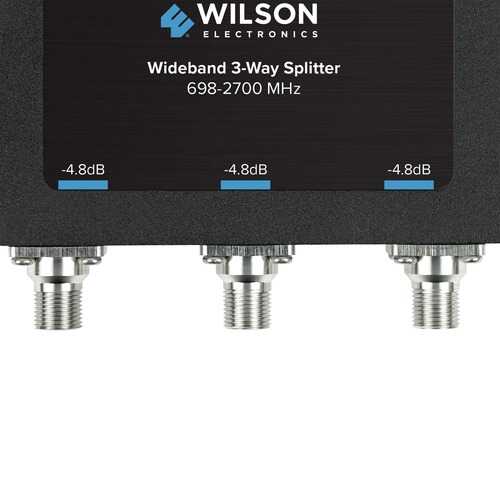 Wilson Electronics 850035 Wideband 3-Way Splitter with F-Female Connector