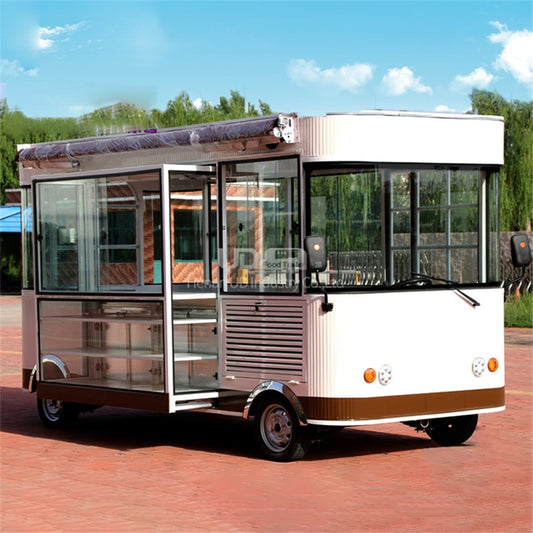 Waffle House Electric Food Truck Pizza Taco Halal Kitchen Hot Dog Cart with Grill