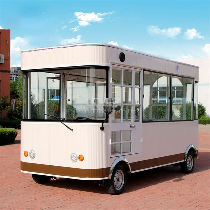 Waffle House Electric Food Truck Pizza Taco Halal Kitchen Hot Dog Cart with Grill