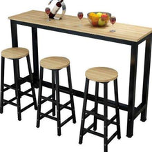 将图片加载到图库查看器，Wall Bar Table Milk Tea Shop High Foot Table Chair Household Simple Modern Small Bar Long Table Long Table Business
