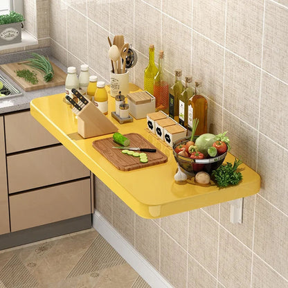 Wall-mounted Folding Dining Table Household Kitchen Simple Eating Wall Multifunctional Rectangular Board Desktop Organizer