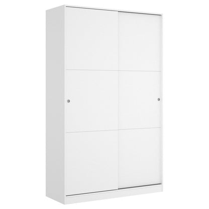 Wardrobe sliding doors model SLIDE COLOR white brightness 120Cm AEKIT cheap home bedroom furniture