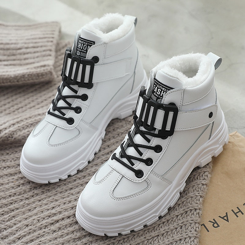Warm Winter Snow Boots 2021 New Waterproof Women Boots Winter Shoes Fashion Casual Sneakers Woman Platform Shoes Ankle Booties