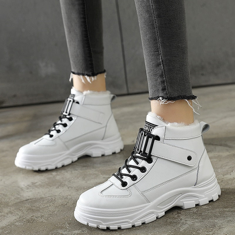 Warm Winter Snow Boots 2021 New Waterproof Women Boots Winter Shoes Fashion Casual Sneakers Woman Platform Shoes Ankle Booties