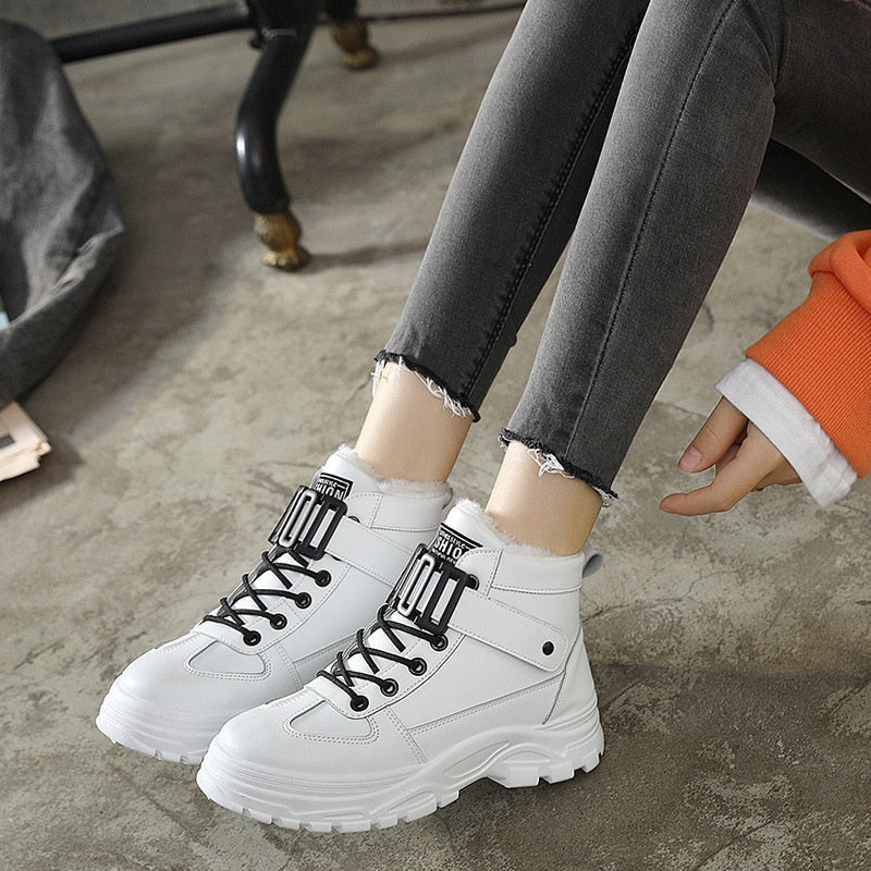 Warm Winter Snow Boots 2021 New Waterproof Women Boots Winter Shoes Fashion Casual Sneakers Woman Platform Shoes Ankle Booties