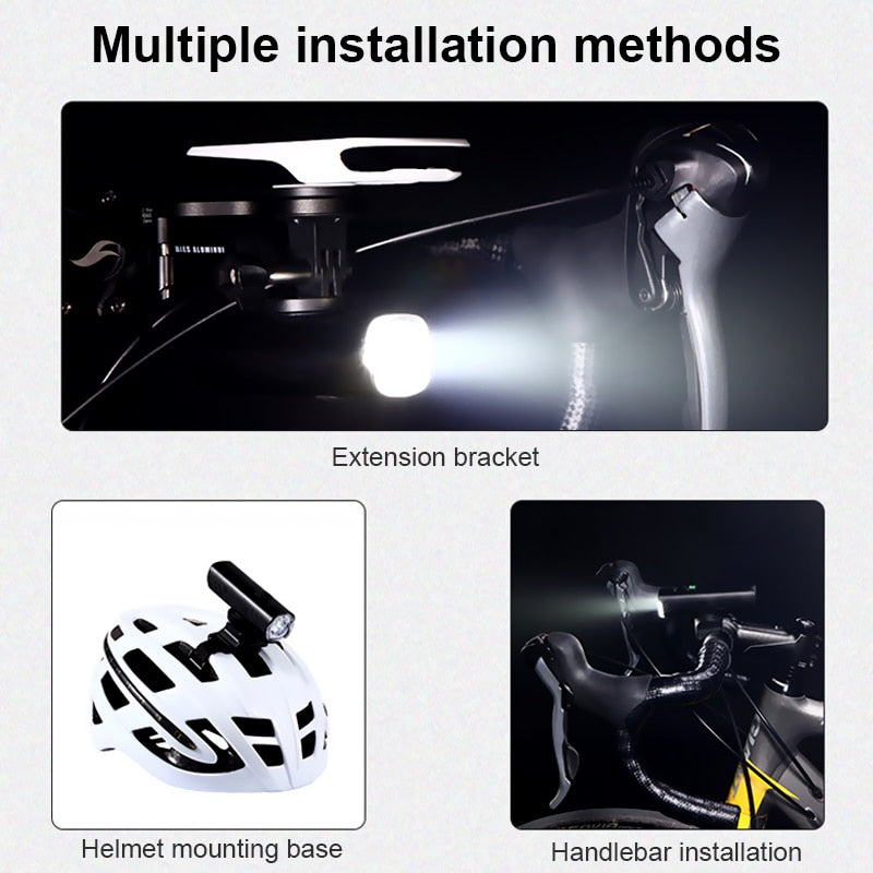 WasaFire RN1500 Bicycle Headlight Mountain Bike Road Bike Bright Light Flashlight Waterproof 1200 Lumens Cycling Lighting Tool