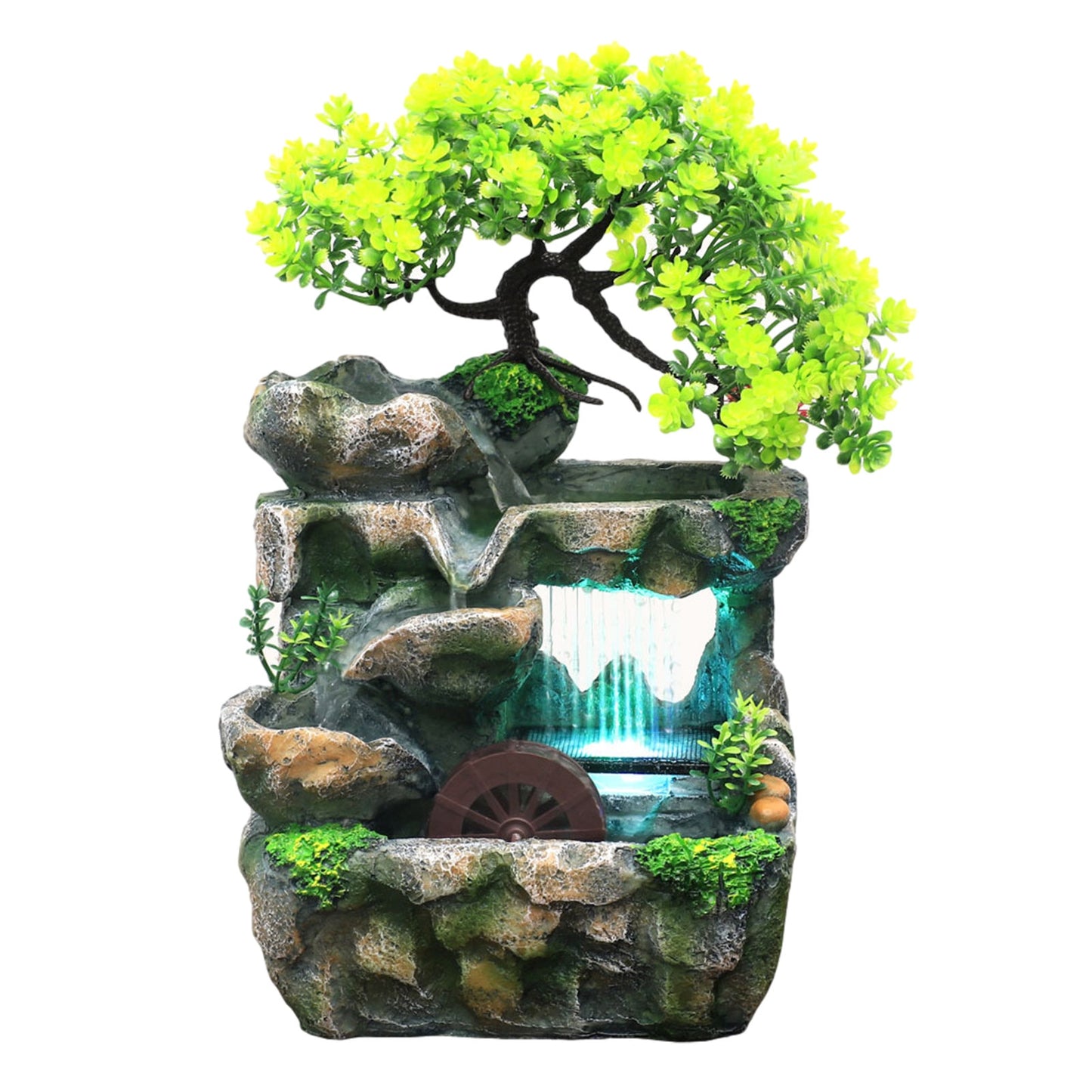 Waterfall Fountain Desktop Fountain Without Atomizer Light and s
Strong Hand-carved and Handmade Exquisite Desktop Decoration