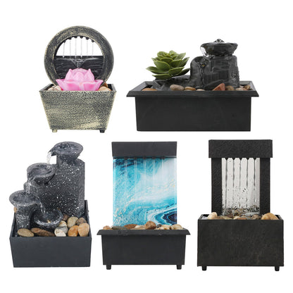 Waterfall Scene Tabletop Feng Shui Meditation Waterfall Fountain