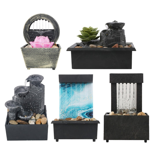 Waterfall Scene Tabletop Feng Shui Meditation Waterfall Fountain