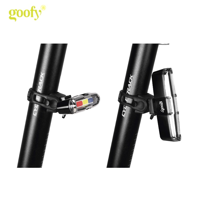 Waterproof USB Rechargeable Front Rear Bike Bicycle Light Lithium Battery LED Taillight Cycling Helmet Light Lamp Flashlight