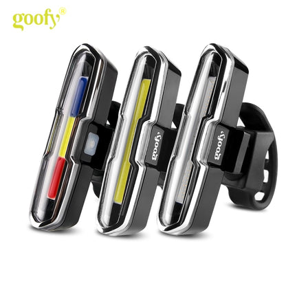 Waterproof USB Rechargeable Front Rear Bike Bicycle Light Lithium Battery LED Taillight Cycling Helmet Light Lamp Flashlight