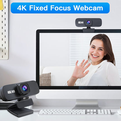 Webcam 4K Full HD 1080P 3840*2160 Web Cam With Microphone PC Computer USB Connection Webcam 2K For Laptop Desktop Video Calling