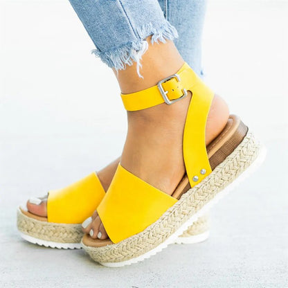 Wedges Shoes For Women High Heels Sandals Summer Shoes 2019 Flip Flop Chaussures Femme Platform Sandals Plus Size 35-43