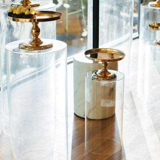 Clear Round Plinth Wedding Stage Pillar Decoration High Quality Multicolor Plinth Round  senyu1693