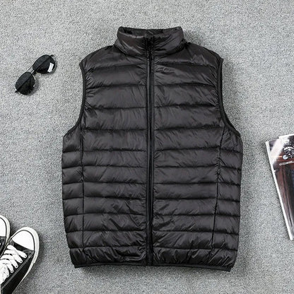 Winter Men Duck Down Vest 2021 Coat Ultralight Sleeveless Puffer Vest Jacket ultra thin warm lightweight down jacket Waistcoat