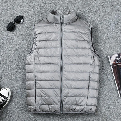 Winter Men Duck Down Vest 2021 Coat Ultralight Sleeveless Puffer Vest Jacket ultra thin warm lightweight down jacket Waistcoat
