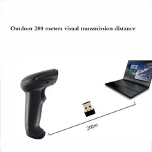 Load image into Gallery viewer, Wireless 1D Barcode Handheld Scanner MJ-2030 Symcode 4GHz Wireless Barcode Reader Wireless Transfer Distance for Pos Terminal
