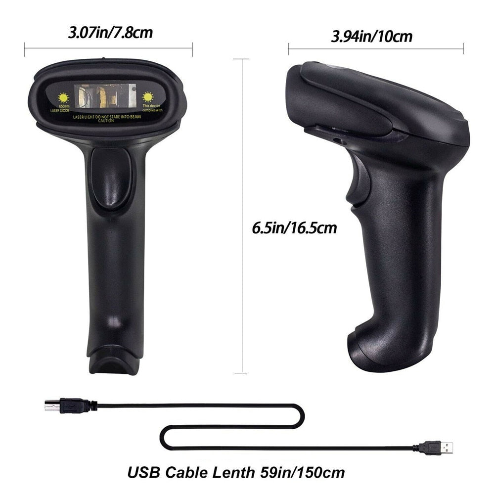 Wireless 1D Barcode Handheld Scanner MJ-2030 Symcode 4GHz Wireless Barcode Reader Wireless Transfer Distance for Pos Terminal