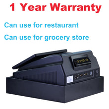 将图片加载到图库查看器，With Professional POS Software 10  inch Touch Screen POS System ECR Cash Register Machine For Restaurant Or Retail Store
