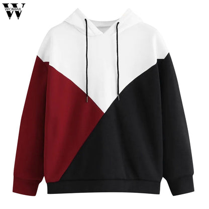 Womail Women's Hoodie Sweater Regular Full Letter Hooded Autumn Letters Hooded Pullover Women Sweatshirts Sudadera XS XL