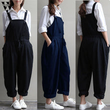 Cargar imagen en el visor de la galería, Womail Jumpsuit Women Summer Casual Plus Size Oversized Dungaree Jumpsuits Bib Loose Long Trousers fashion 2019  M1
