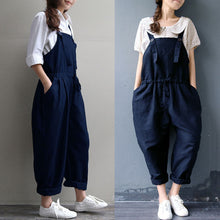 Cargar imagen en el visor de la galería, Womail Jumpsuit Women Summer Casual Plus Size Oversized Dungaree Jumpsuits Bib Loose Long Trousers fashion 2019  M1
