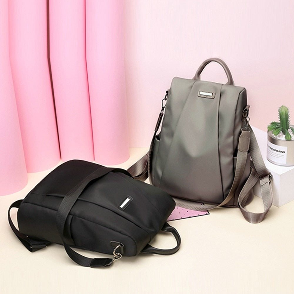 Women  Anti-theft Travel Backpack Portable Waterproof Schoolbag Girls Casual Nylon Lager Capacity Shoulder Bag Ladies Fashion