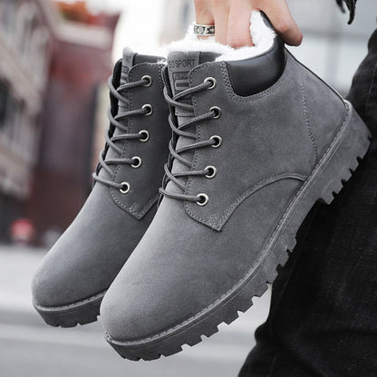 Women Boots Winter Shoes Warm Plush Ankle Boots Fashion Winter Snow Boots Female Lace-up Botas De Mujer Plus Size 43 44
