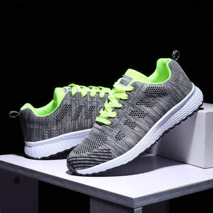 Women Casual Sport Shoes Fashion Men Running Shoes Weave Air Mesh Sneakers Black White Non Slip Footwear Breathable Jogging