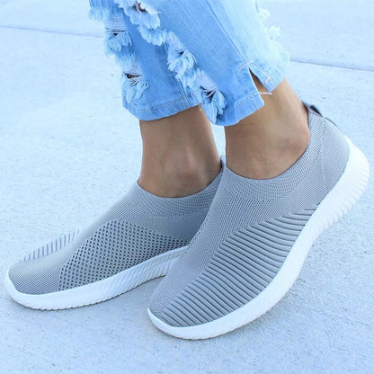 Women's Flat Slip-on Casual Shoes Lightweight White Sneakers Summer Autumn Casual Chaussures Femme Basket Flats Shoes