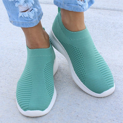 Women's Flat Slip-on Casual Shoes Lightweight White Sneakers Summer Autumn Casual Chaussures Femme Basket Flats Shoes