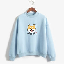 將圖片載入圖庫檢視器 Women Harajuku Sweater Fleece Autumn Kawaii Cute Japanese Anime Shiba Innu Pullover Kpop Sweatshirt Moletom sudadera mujer
