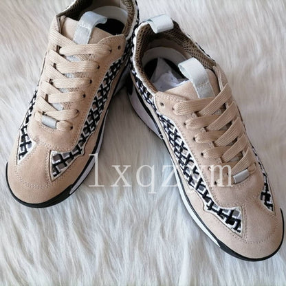 Women Platform Sneakers Real Leather Fashion Brand Lady Chunky Hollow Out Footware Female Zapatos Mujer Thick Bottom Chaussure