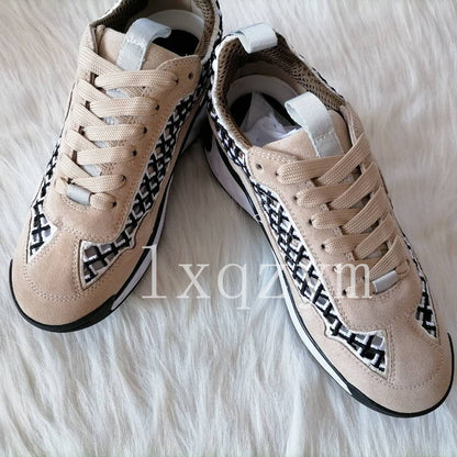 Women Platform Sneakers Real Leather Fashion Brand Lady Chunky Hollow Out Footware Female Zapatos Mujer Thick Bottom Chaussure
