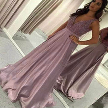 Load image into Gallery viewer, Women Sequined Dress Pink Prom Party Ball Gown Evening V Neck Long Dress Elegant Fashion bodycon dresses women party night
