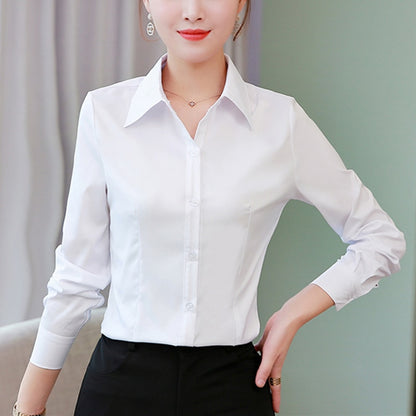 Women Shirts Woman Blouses Cotton Tops and Blouses Woman Long Sleeve Ladies Shirts Pink/White Blusas Plus Size 5XL Women Blouses