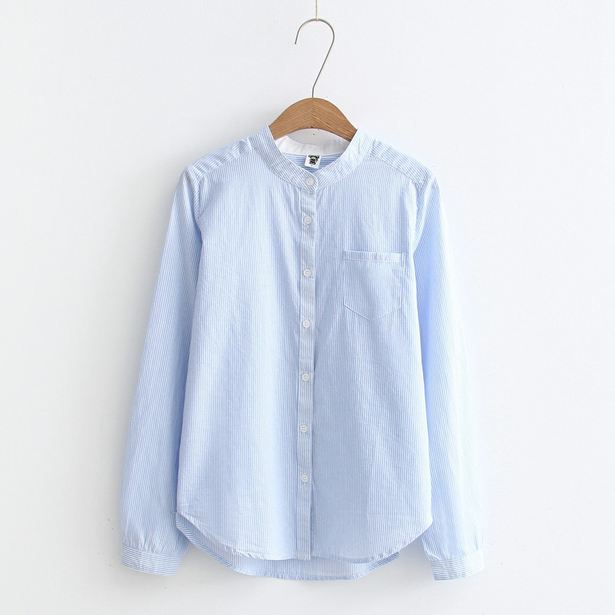 Women Tops And Blouses Spring Summer Thin Striped Blouses Black Blue Office Shirt Long Sleeve Shirts Casual Blusas