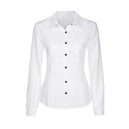 Women Tops Blouses 2019 Long Sleeve Turn Down Collar Office White Blouse Shirt Female Work Wear Shirts Blouse Plus Size Blusas
