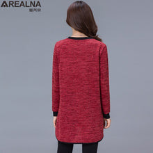 Load image into Gallery viewer, Women&#39;s Tunic Blouses 2020 Korean Fashion Office Wear Cotton Blouse Plus Size 4XL Women&#39;s Long Tops Long Sleeve Casual Loose Shirt Sweater
