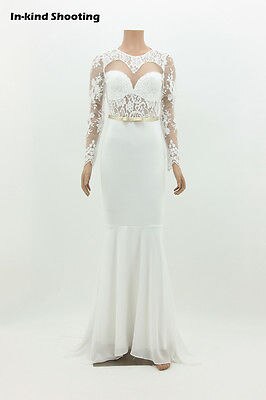 Women's Lace Long Evening Ball  Formal  Party Dress