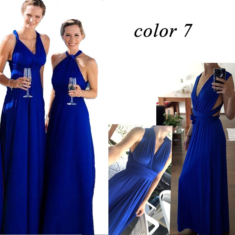 Women's Transformer Convertible Boho Wrap Multi Way Party Long Maxi Dress 2019 Sexy Bandage Bridesmaids Infinity Gown Dress