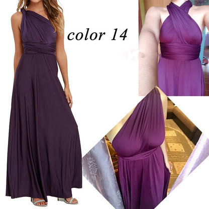 Women's Transformer Convertible Boho Wrap Multi Way Party Long Maxi Dress 2019 Sexy Bandage Bridesmaids Infinity Gown Dress