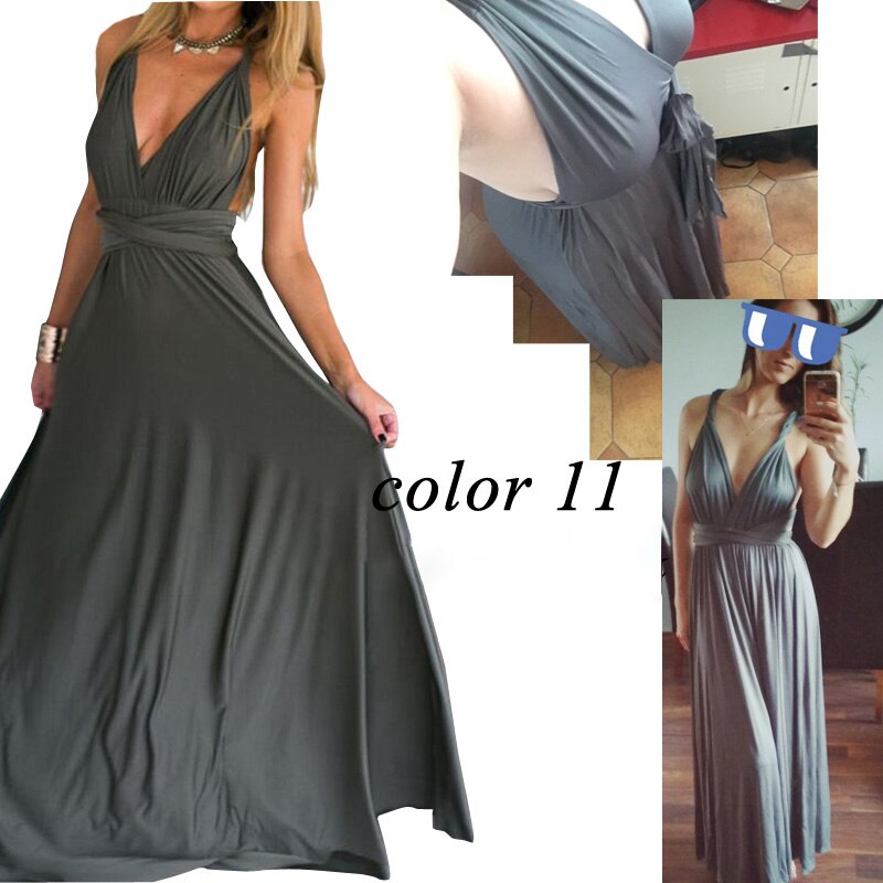Women's Transformer Convertible Boho Wrap Multi Way Party Long Maxi Dress 2019 Sexy Bandage Bridesmaids Infinity Gown Dress