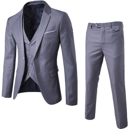 Men's Suit Groom Wedding Prom Suit Green Slim Fit Tuxedo Men Formal Business Work Office Suits 3 Piece Set (Jacket, Pants, Vest)