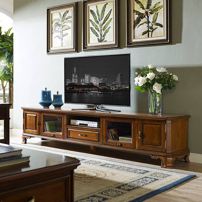 Wooden TV stand Meuble tv en bois modern Деревянный шкаф для телевизора designs of high end TV table WA675