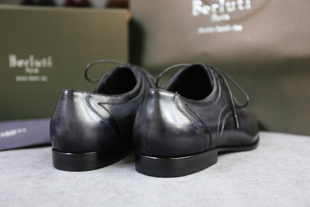 Workplace business point with men's shoes Derby dress shoes Goodyear British gentleman custom made by hand