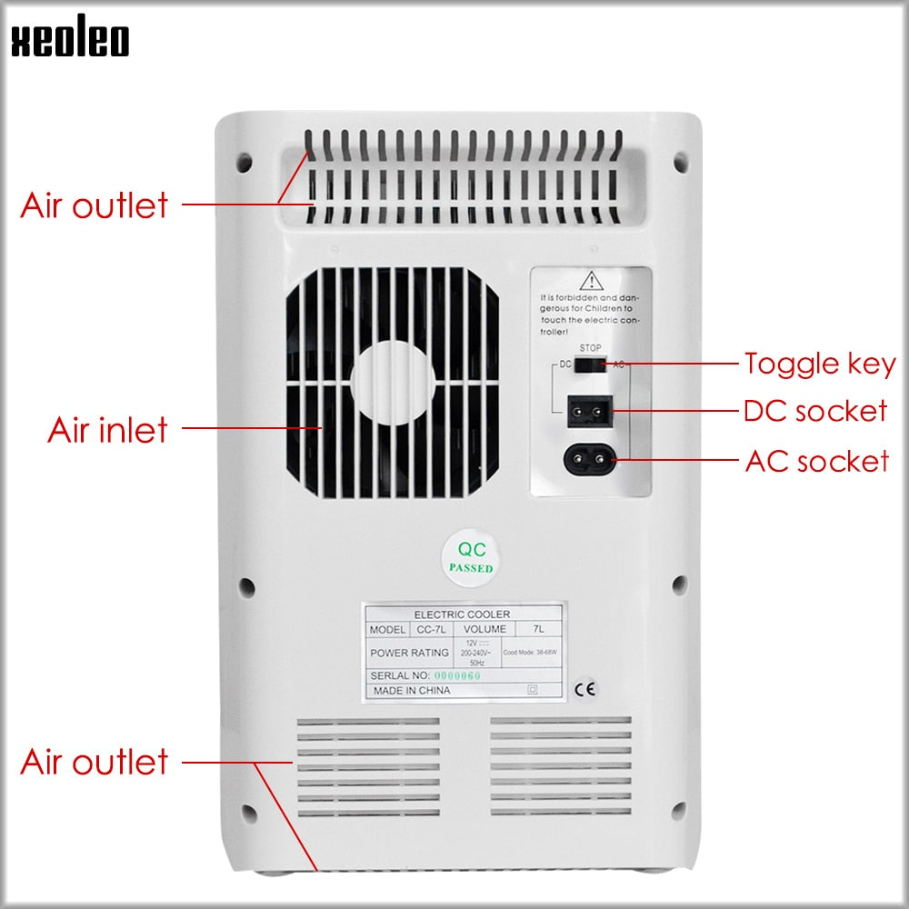 XEOLEO 7L Cosmetic refrigerator Portable cosmetic Low temperature storage box freezer Frost Free Refrigerator Cosmetic Cabinet