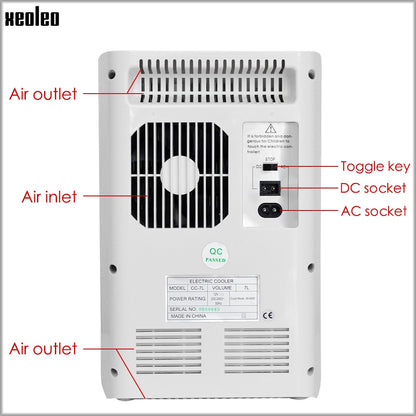 XEOLEO 7L Cosmetic refrigerator Portable cosmetic Low temperature storage box freezer Frost Free Refrigerator Cosmetic Cabinet