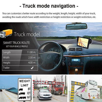 XGODY 7 Inch HD FM Bluetooth Car GPS Navigation Latest Europe America Map Sat Nav Vehicle GPS Navigators 715 128MB+8GB Coche GPS