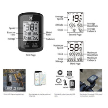 Charger l&#39;image dans la galerie, XOSS G + GPS Computer Wireless Speedometer Bluetooth IPX7 1.8inch LCD Display MTB Road Bicycle ANT+ Cadence Cycling Race Compute
